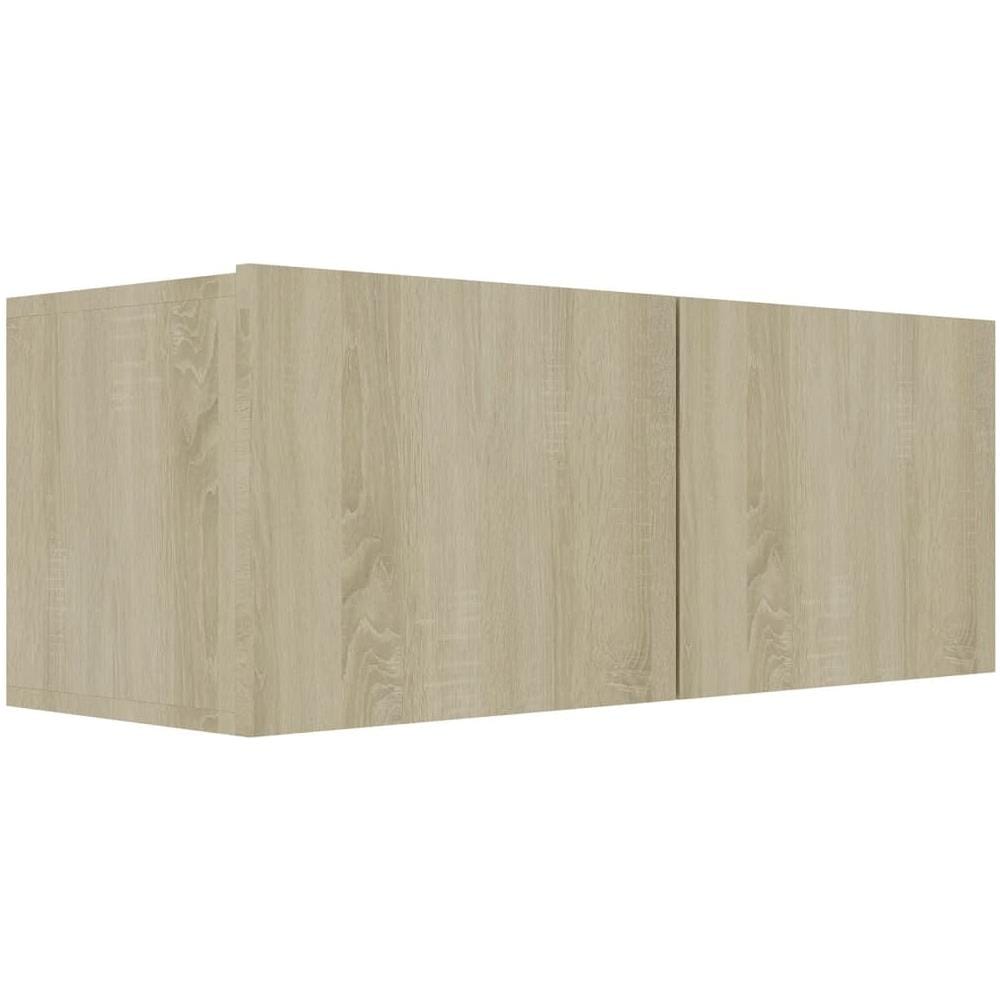 Set di Mobili Porta TV 4 pz Rovere Sonoma in Legno Multistrato - Foto 8