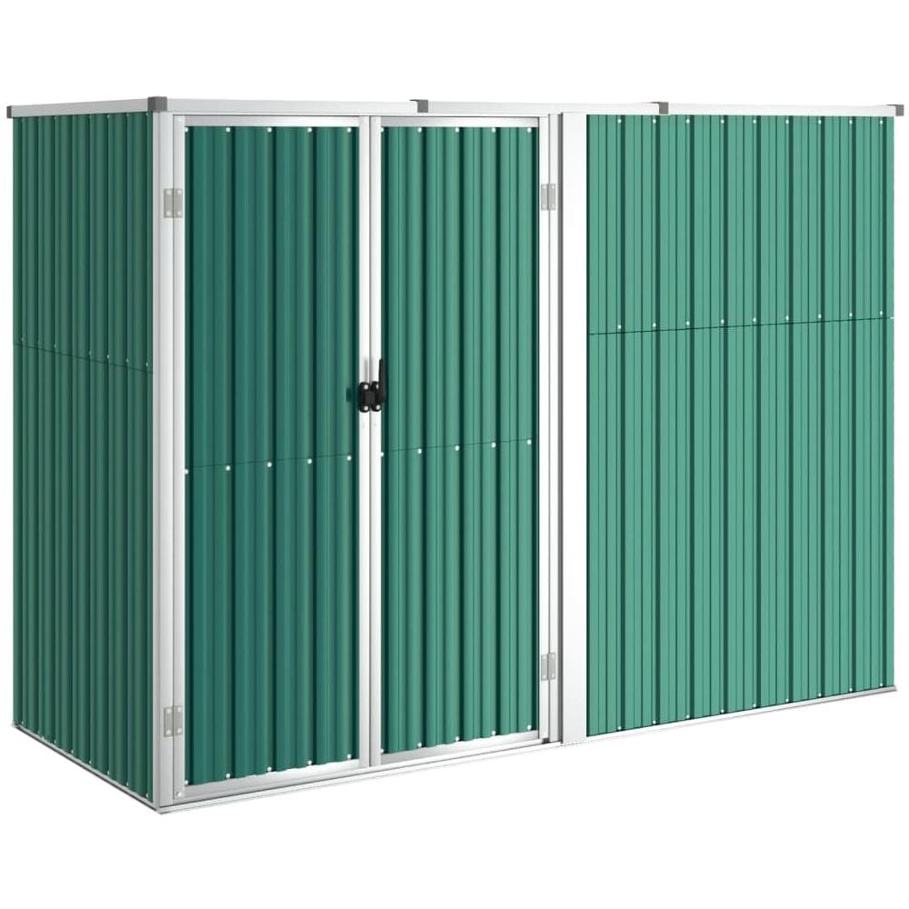 Capanno per Attrezzi Verde 225x89x161 cm in Acciaio Zincato - Foto 2