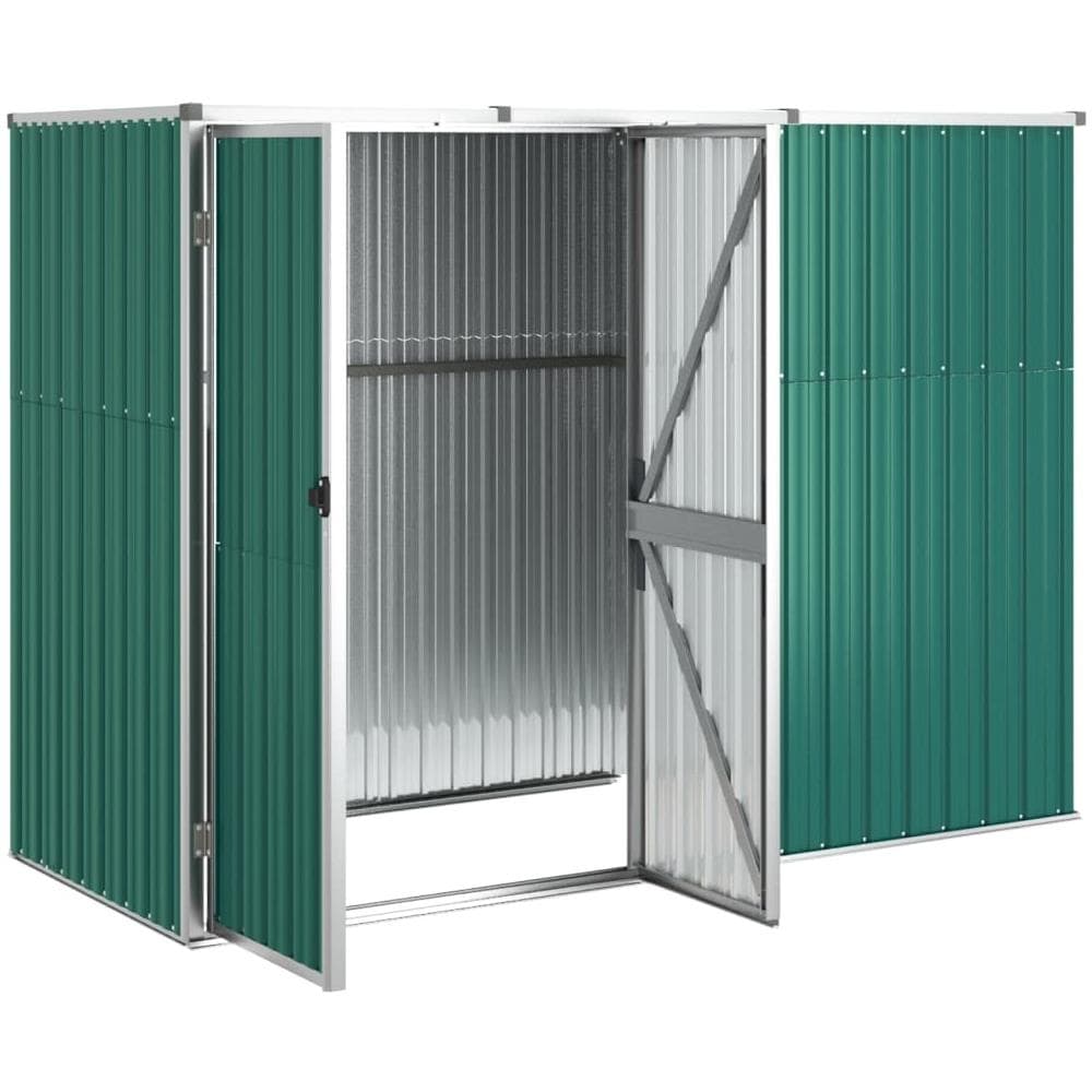Capanno per Attrezzi Verde 225x89x161 cm in Acciaio Zincato - Foto 3