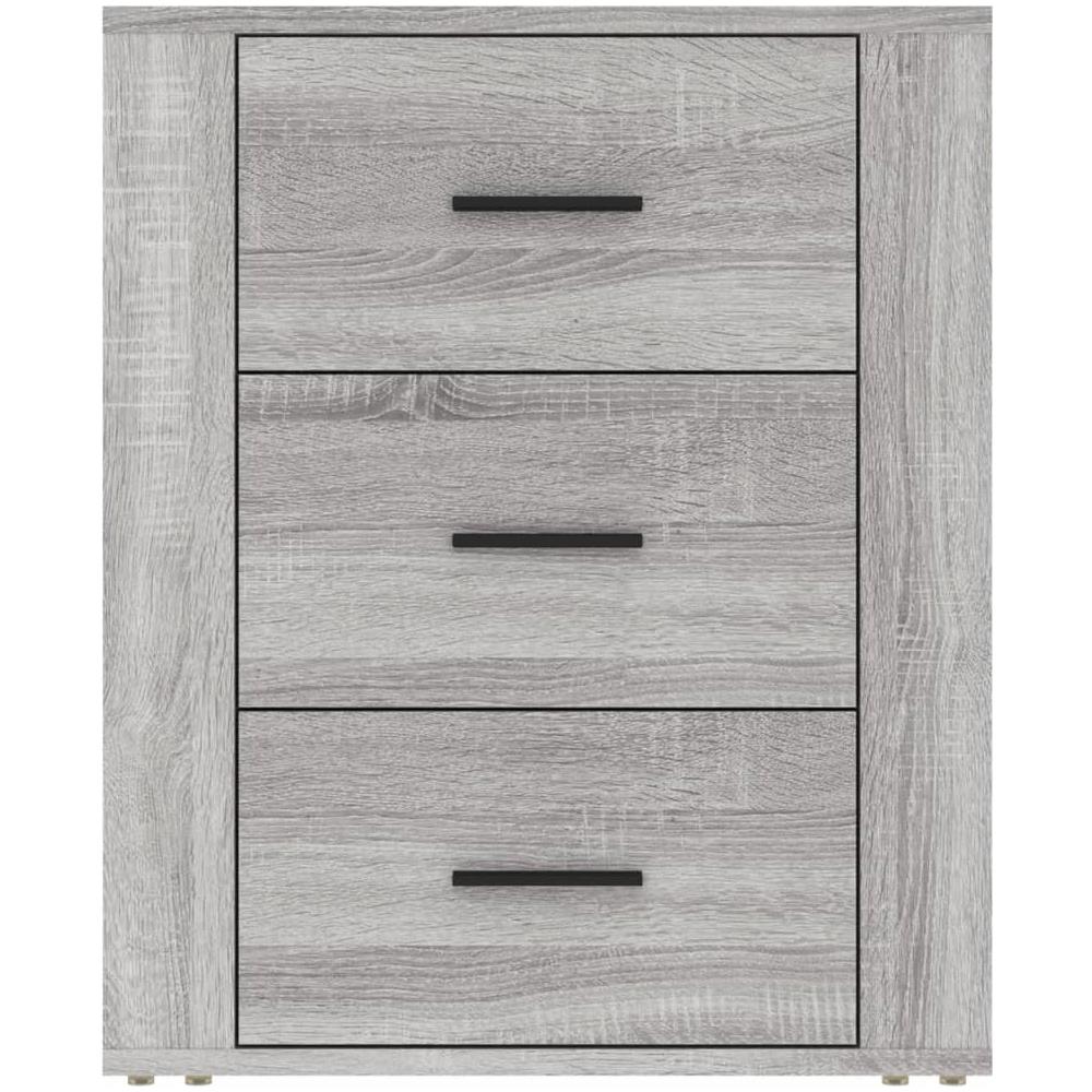 Comodino Grigio Sonoma 50x36x60 Cm In Legno Multistrato - Foto 2