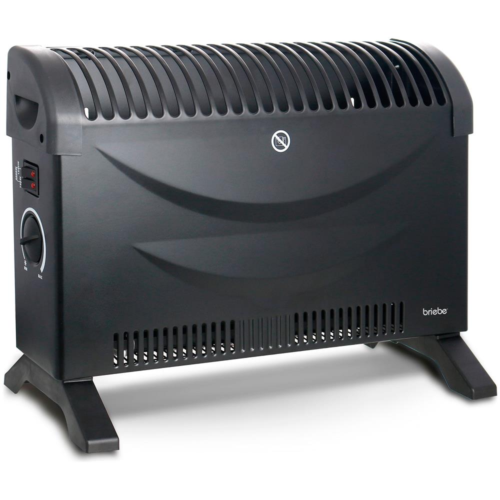 Convettore Elettrico 3 Livelli Di Potenza Temperatura Regolabile Termostato 2000W Colore Nero - Foto 1