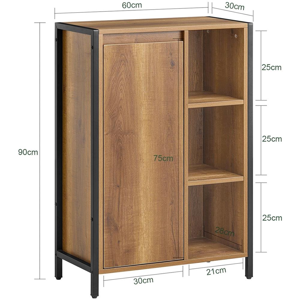 Mobile Lavanderia Con Sacchi Portabiancheria Pieghevoli, Portabiancheria, Mobile Bagno, Stile Vintage, 60x30x90cm Bzr65-pf - Foto 2
