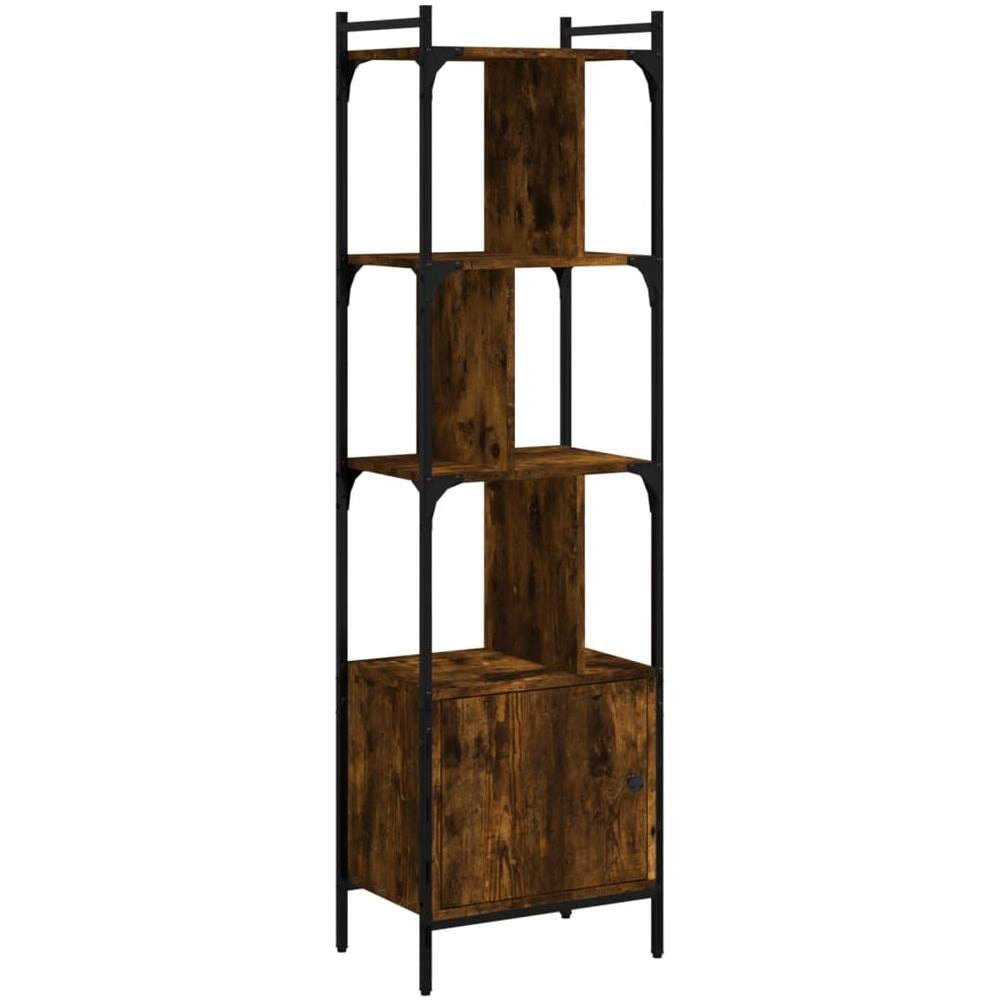 Libreria Con Anta Rovere Fumo 44,5x30x154,5cm Legno Multistrato - Foto 2