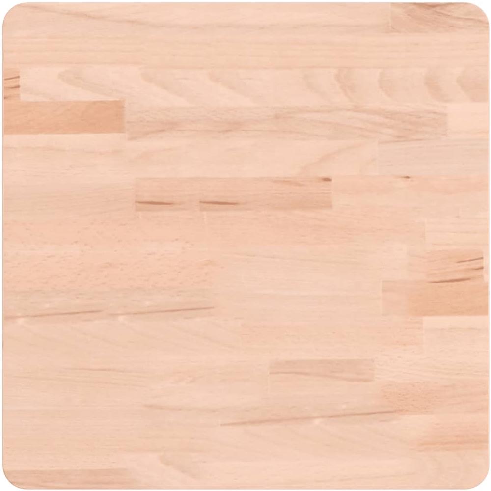 Piano Per Tavolo 40x40x4 Cm Quadrato Legno Massello Di Faggio - Foto 2