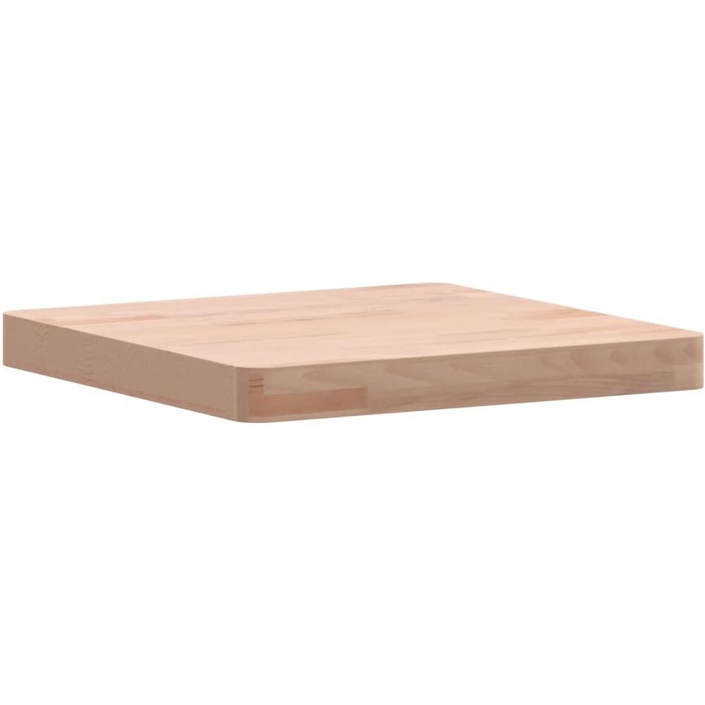 Piano Per Tavolo 40x40x4 Cm Quadrato Legno Massello Di Faggio - Foto 3