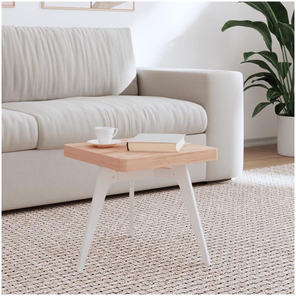 Piano Per Tavolo 40x40x4 Cm Quadrato Legno Massello Di Faggio - Foto 1