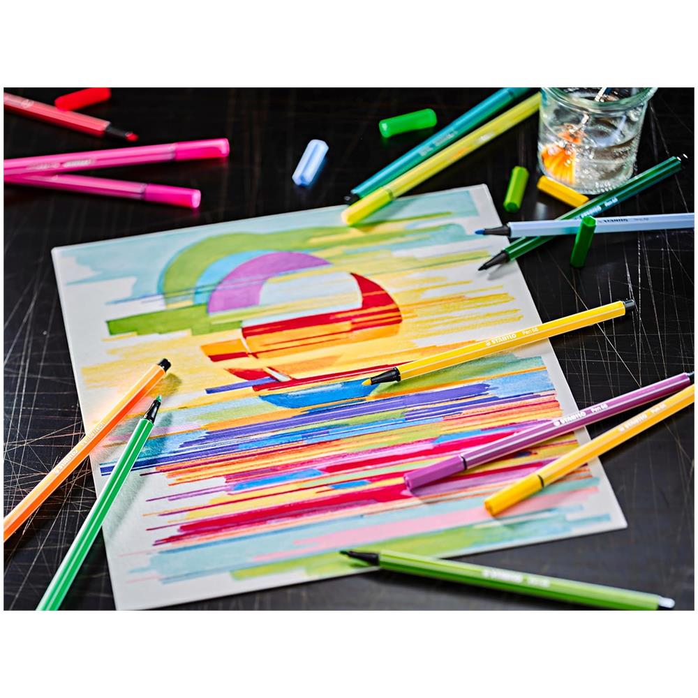 Pen 68 - Pennarello Premium - ARTY - Scatola in Metallo da 50 - Colori Assortiti - Foto 8