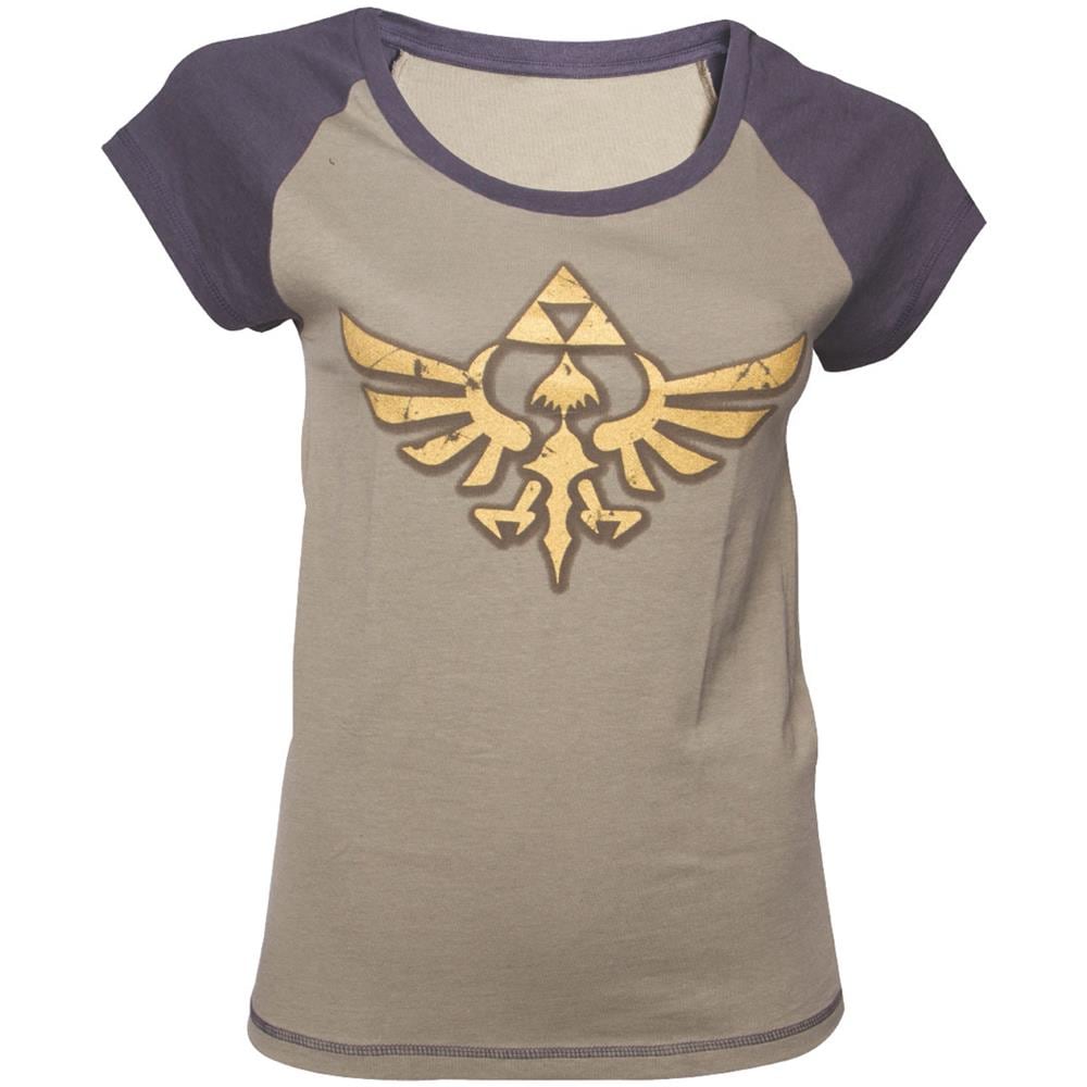 Legend Of Zelda (The) - Grey Melange Logo (T-Shirt Donna Tg. S)  - Foto 1