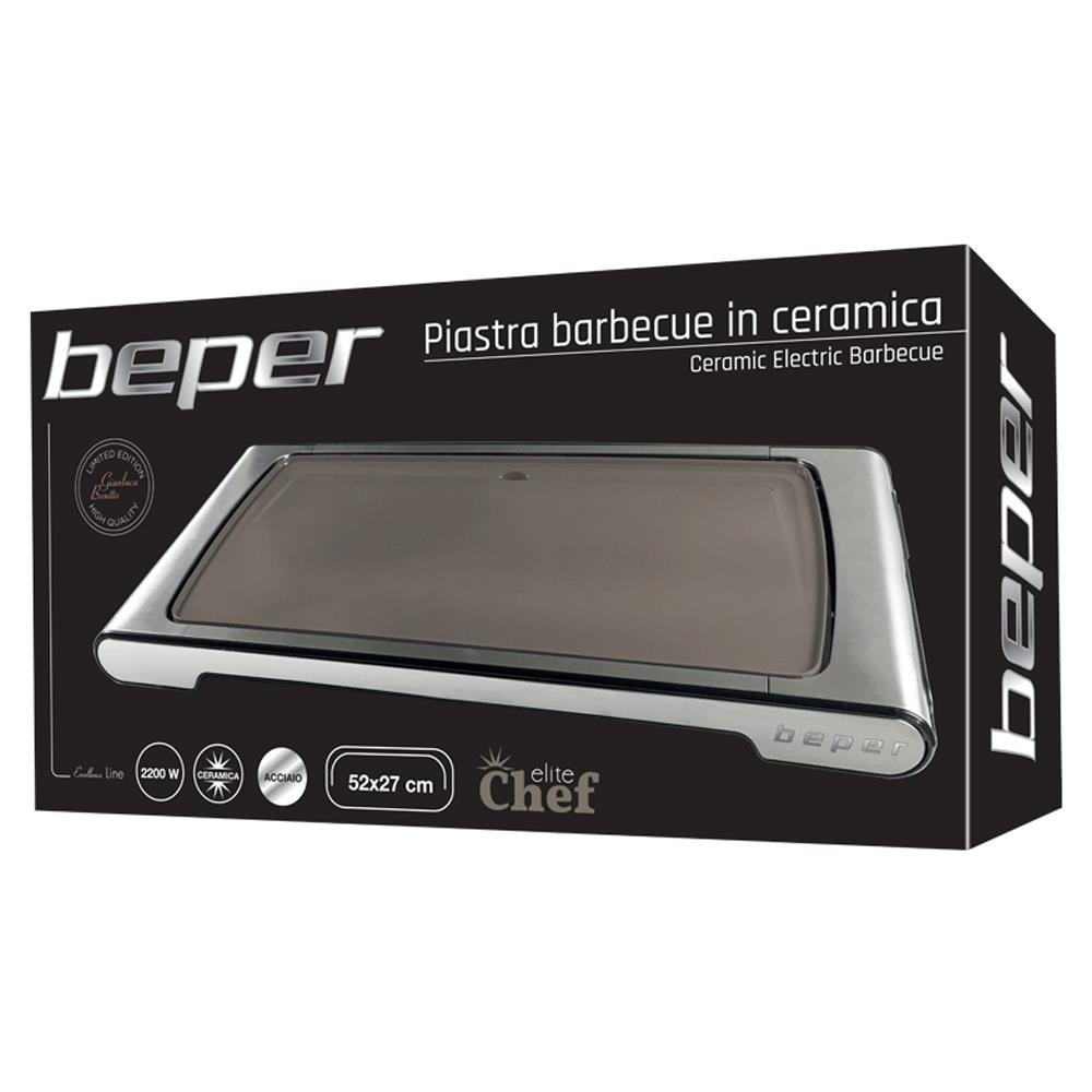 Barbecue Piastra Bistecchiera Elettrica Ceramica Grigliata Raccogli Grasso 2200w - Foto 5