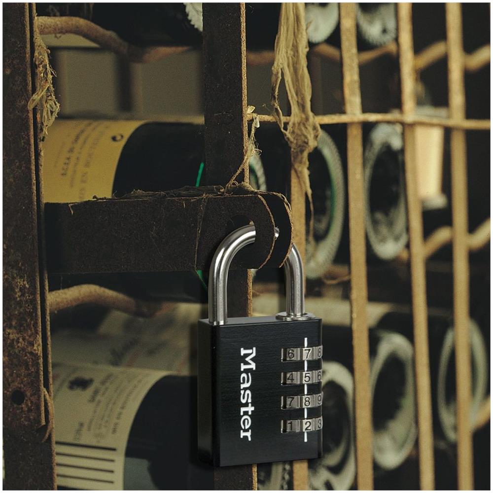 Lucchetto A Combinazione Alluminio Nero 40 Mm 7640eurdblk - Foto 2