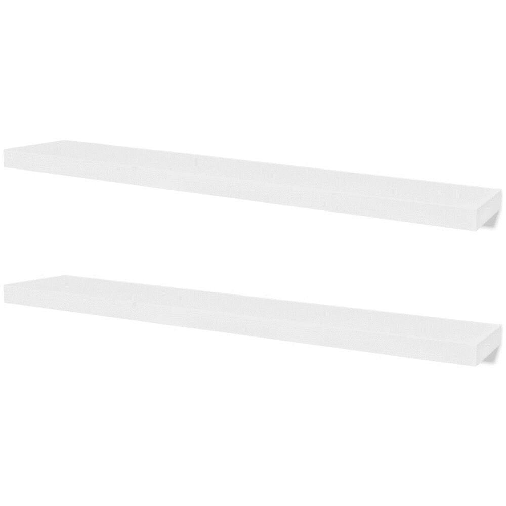 Mensole A Parete 4 Pz Bianco 120 Cm - Foto 2