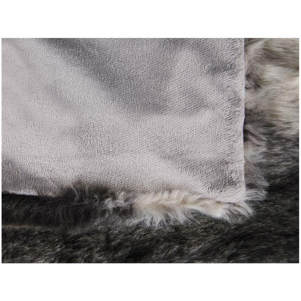 Coperta Di Plaid 150 X 200 Cm Grigia E Bianca Taza - Foto 2