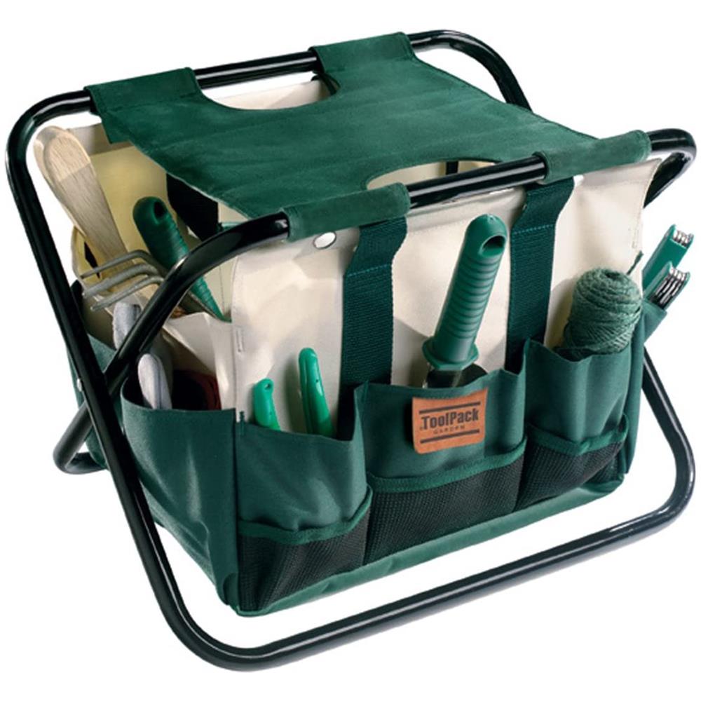 Sgabello Pieghevole Con Borsa Portautensili - Foto 1