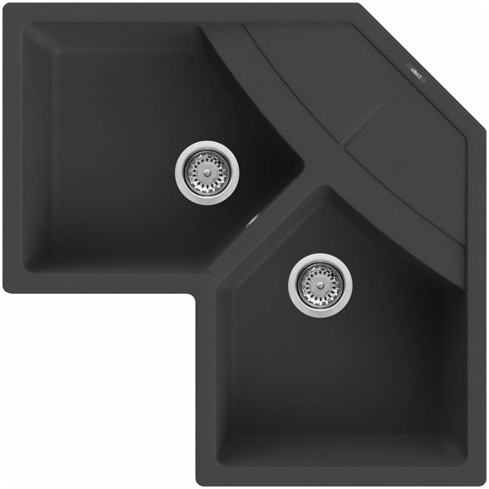 Unico Corner Lavello montato su piano Angolo Granitek - Foto 1