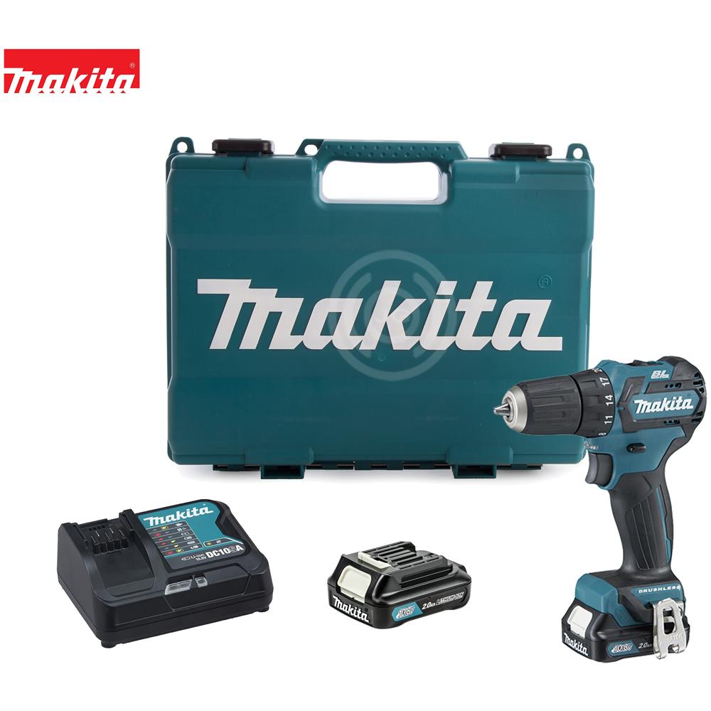 DF332DSAE Trapano con impugnatura a pistola Ioni di Litio 2Ah 1000g Nero, Blu trapano senza fili - Foto 1