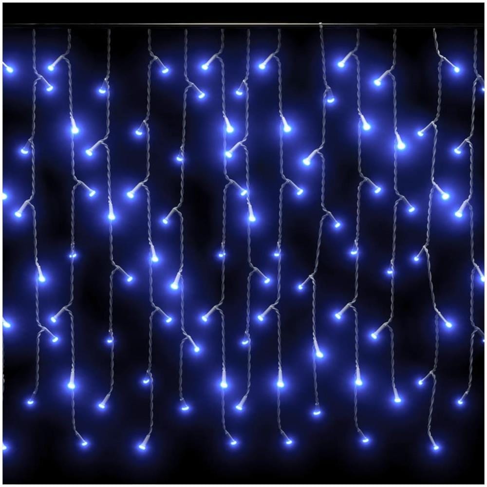Luci a Ghiaccioli a LED 10 m 400 LED Blu 8 Funzioni - Foto 5