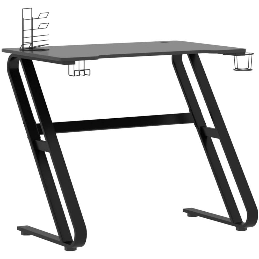 Scrivania da Gaming con Gambe a ZZ Nera 90x60x75 cm - Foto 2