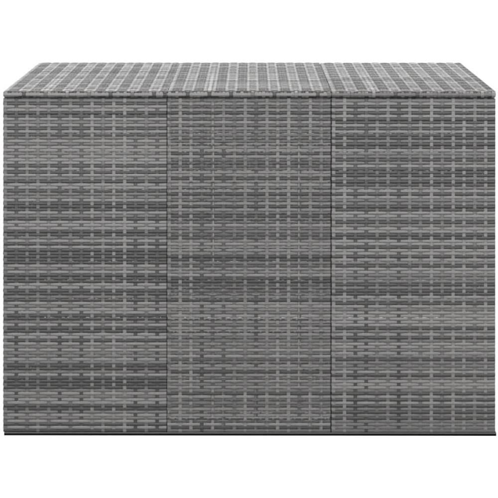 Contenitore Da Giardino In Rattan Pe 145x100x103 Cm Grigio - Foto 2