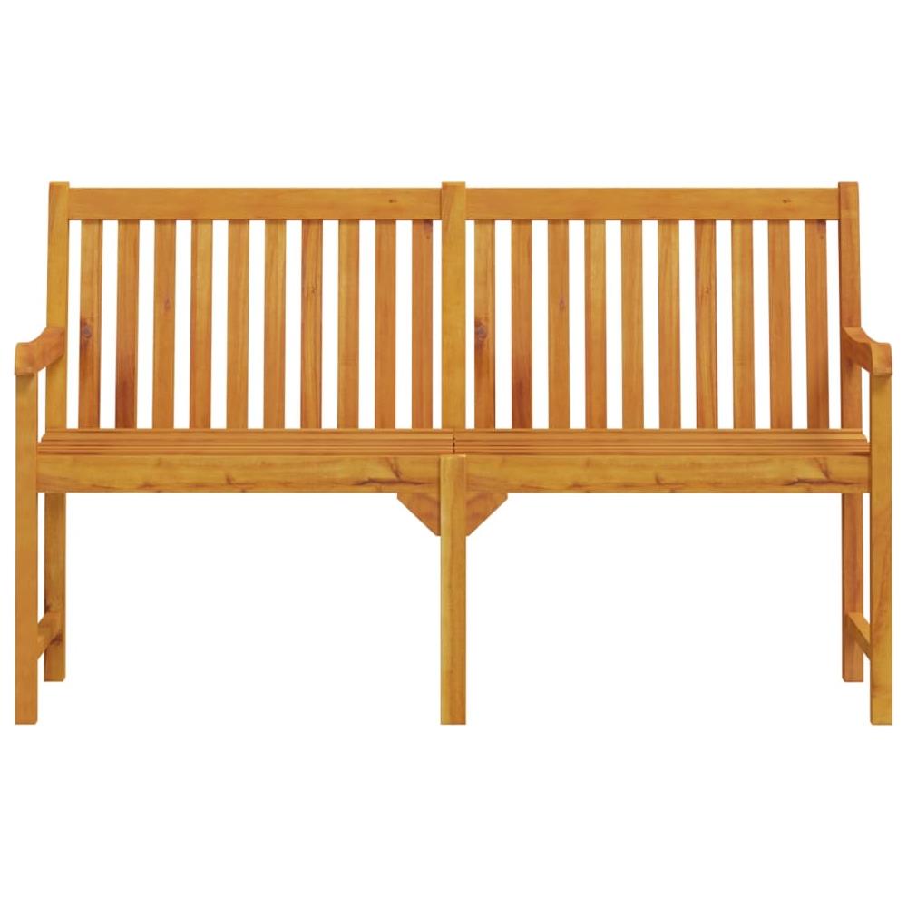 Panca da Giardino 150 cm in Legno Massello di Acacia - Foto 3