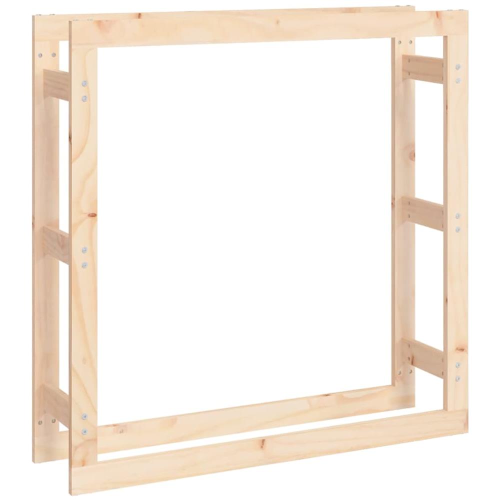 Portalegna 100x25x100 cm in Legno Massello di Pino - Foto 1