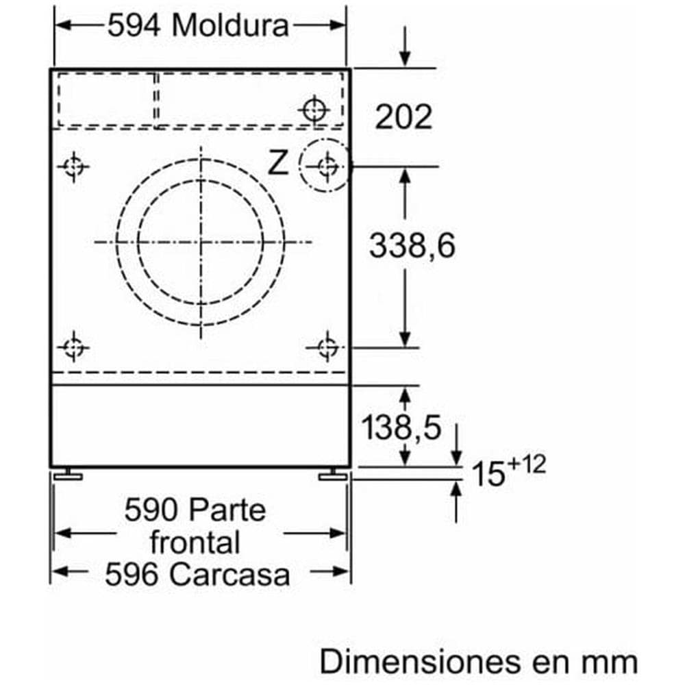 Lavatrice Standard 3TI983B 8 kg Classe C Centrifuga 1200 giri Colore Bianco - Foto 7