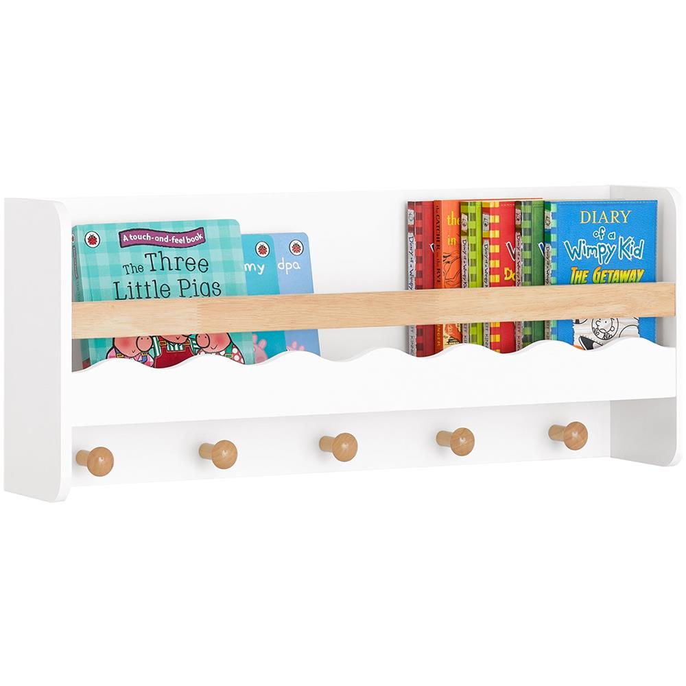 Armadio Da Parete Per Bambini Con Ripiano Per Bambini 73x30x15cm Kmb78-w - Foto 1