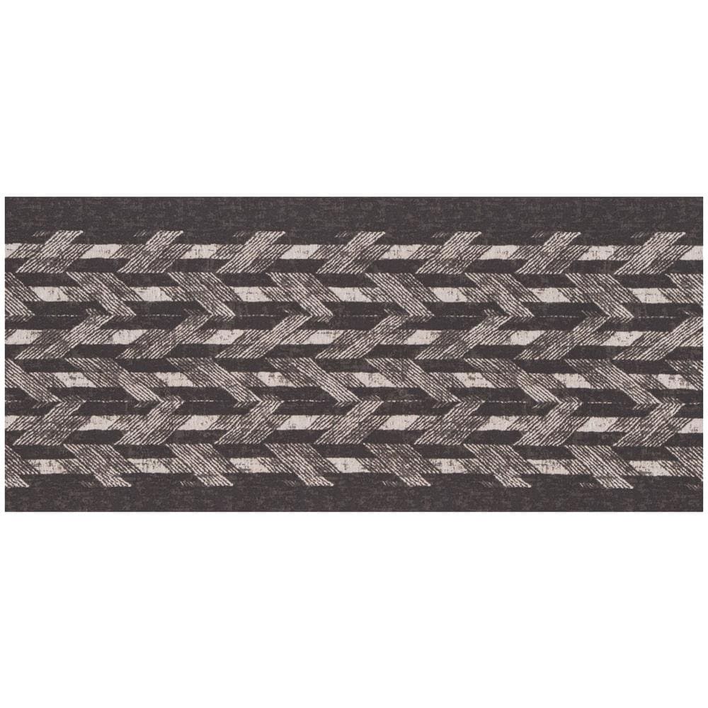 Tappeto Passatoia Tessuto Jacquard Linea Emozioni Disegno Wool Carbone 57x400 Carbone - Foto 1