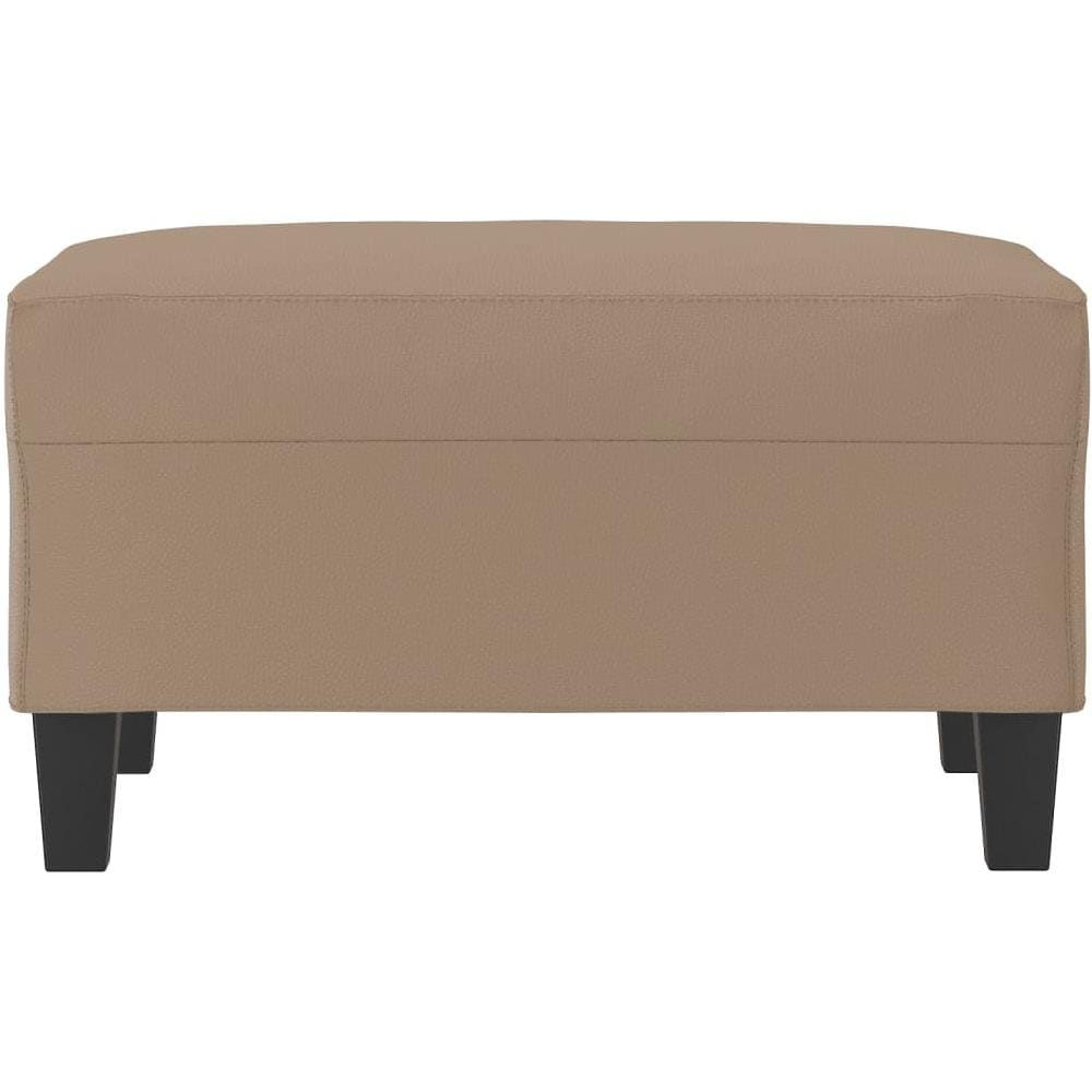 Poggiapiedi Cappuccino 70x55x41 Cm In Similpelle - Foto 3