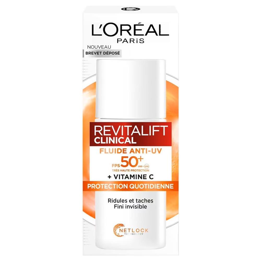 Fluide Anti-uv Spf50+ 50ml Revitalift Clinical Vitamine C L'oréal Paris - Foto 1