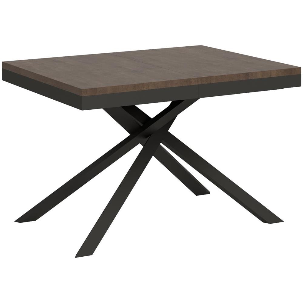 Tavolo allungabile 90x120/380 cm Karida Evolution noce telaio antracite - Foto 1