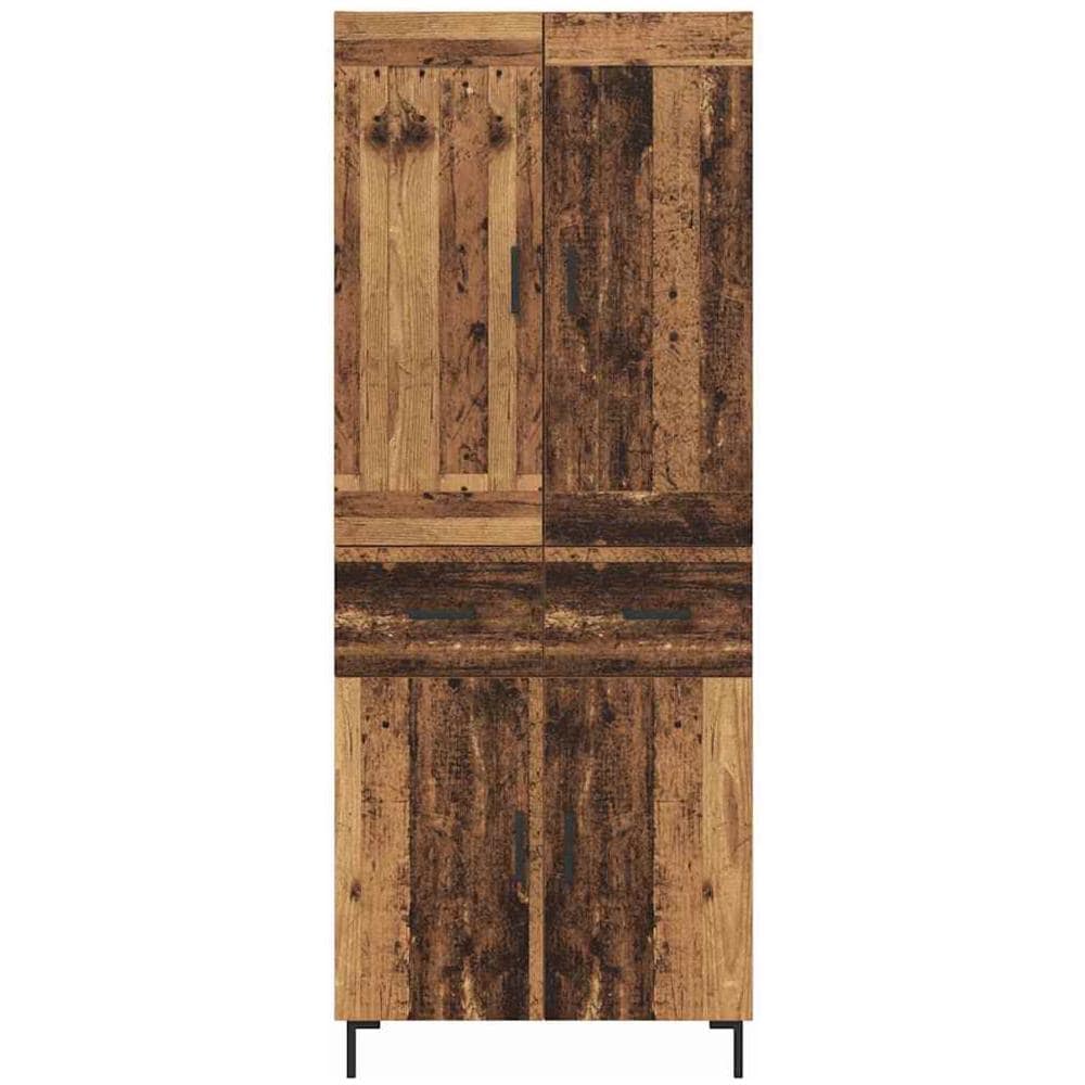 Credenza con cassetto 2 pcs Legno vecchio Legno multistrato - Foto 8