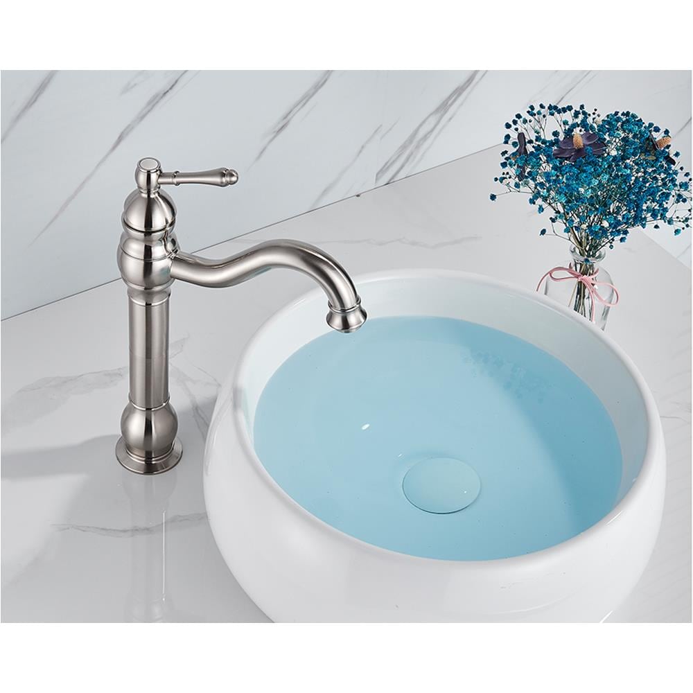 Rubinetto per lavabo da bagno, Blackswan, tipo M154, modello lungo in nichel, misura 32,5 cm - Foto 4