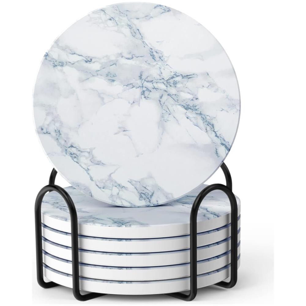 Sottobicchieri per bevande, 4 pollici, set da 6 - Foto 1