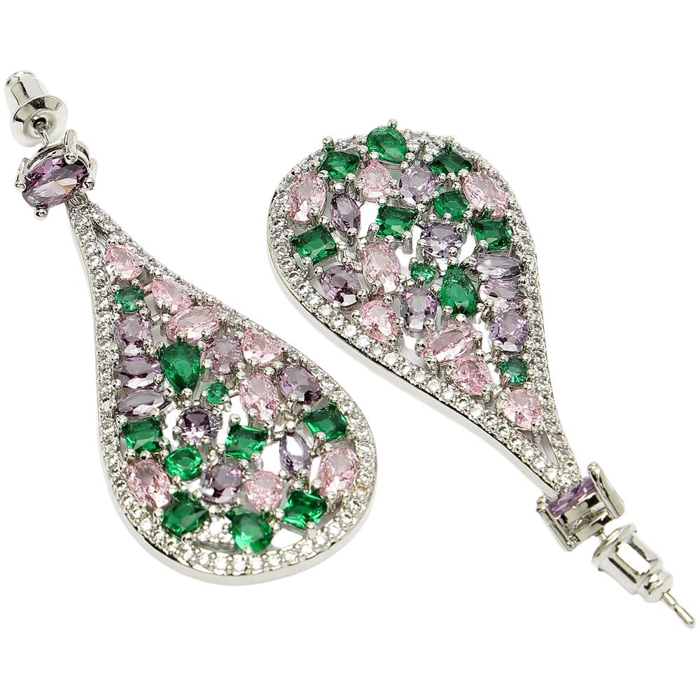 Collezione Diva Orecchini Floreali Vintage in Zirconia - Foto 2