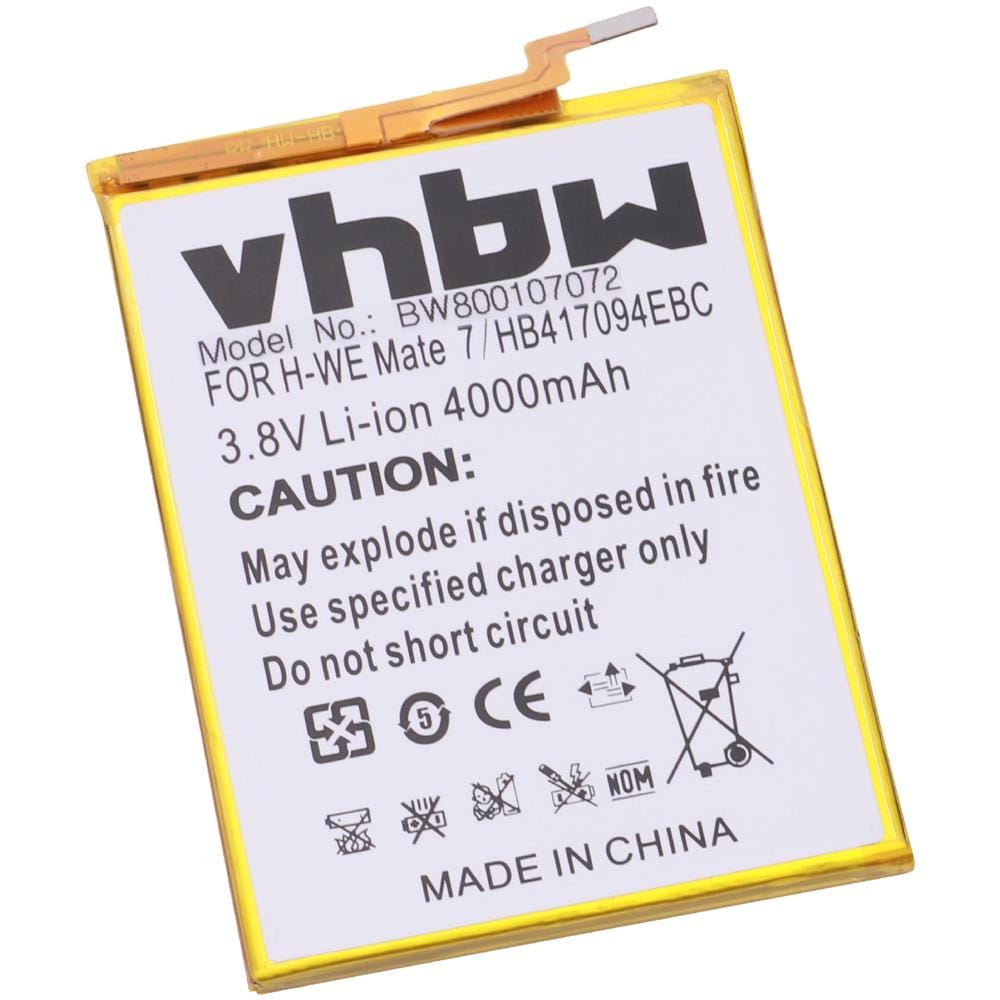Batteria 4000mah (3.8v) Per Smartphone Huawei Ascend Mate 7 Dual Sim Mt7-cl00 Mt7-l09 Mt7-tl00 Mt7-tl10 Mt7-ul00 Come Hb417094ebc. - Foto 2