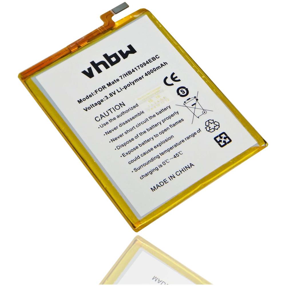 Batteria 4000mah (3.8v) Per Smartphone Huawei Ascend Mate 7 Dual Sim Mt7-cl00 Mt7-l09 Mt7-tl00 Mt7-tl10 Mt7-ul00 Come Hb417094ebc. - Foto 1