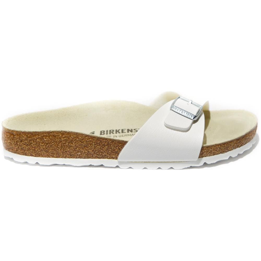 Ciabatta Unisex Pelle Bianco Made In Germany Art. madrid 0040733 Taglia: 38 - Foto 1