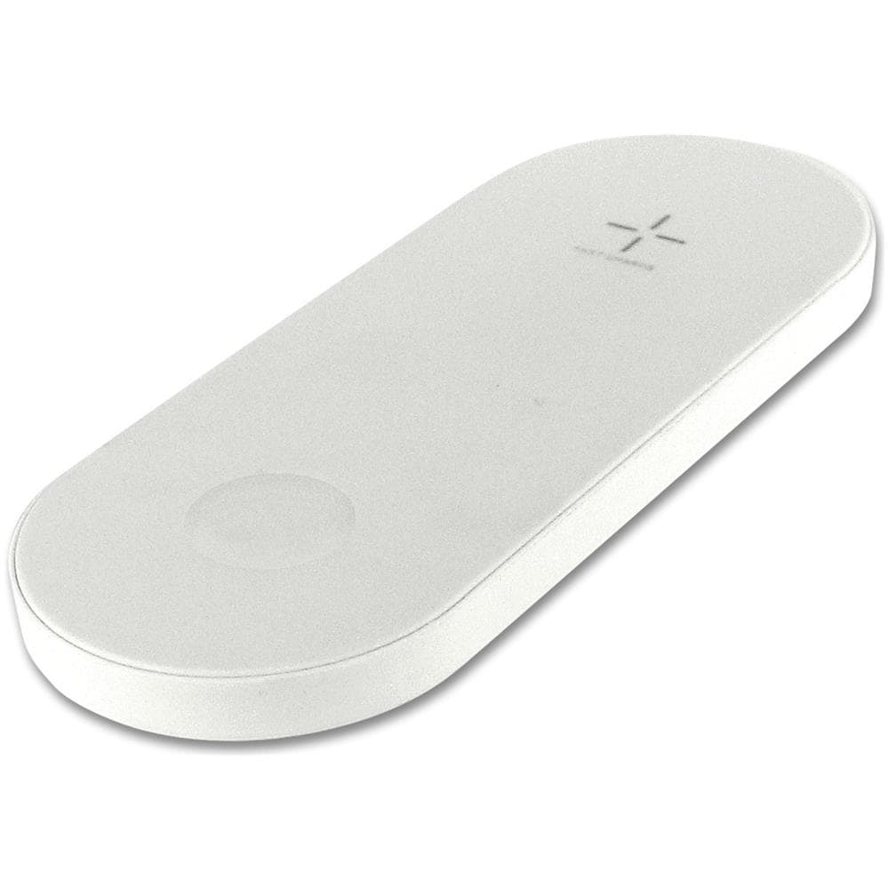 Caricatore Wireless Qi 2 Posizioni Bianco - Foto 1