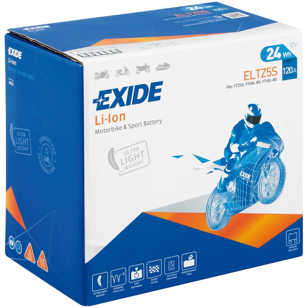 Exeltz5s Batteria 12v Bike Li-ion Lifepo4 24 Wh 120 A - Foto 2