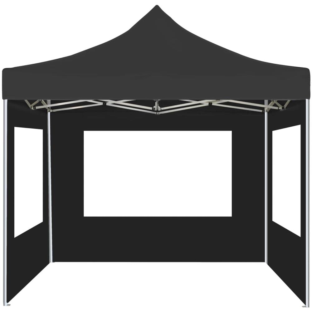 Gazebo Pieghevole con Pareti in Alluminio 3x3 m Antracite - Foto 10