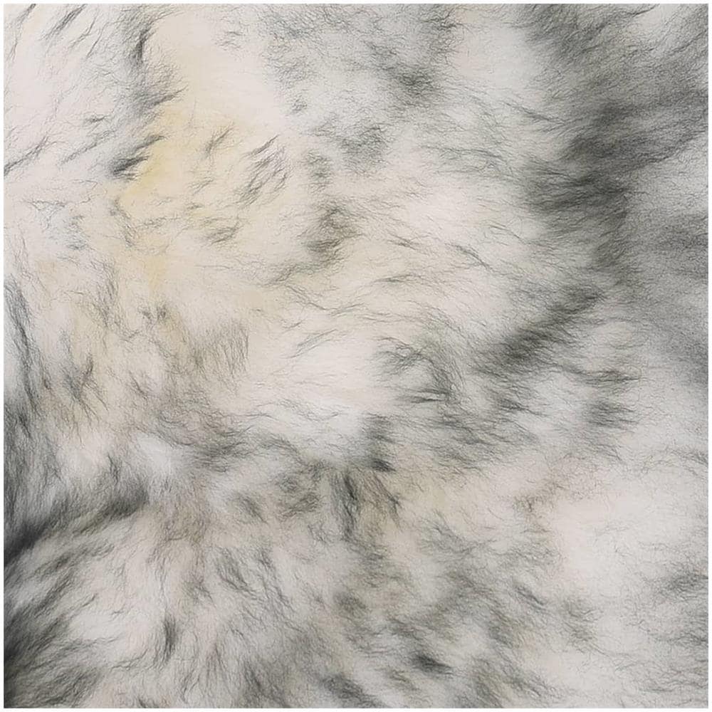 Cuscini Sedie 2pz Melange Grigio Scuro 40x40cm Pelle di Montone - Foto 2