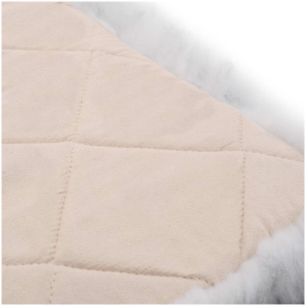 Cuscini Sedie 2pz Melange Grigio Scuro 40x40cm Pelle di Montone - Foto 5