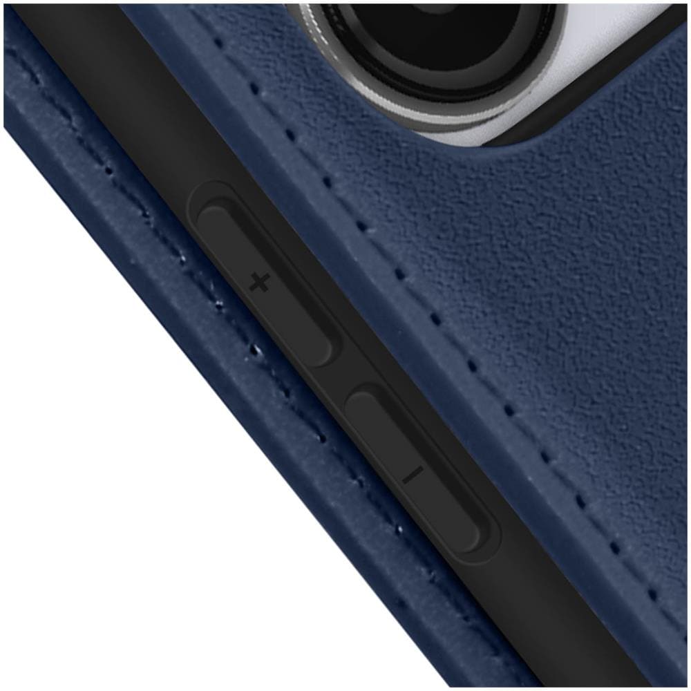 Custodia Per Iphone 11 Pro Portacarte Supporto Video Copertina Magnetica Blu - Foto 10