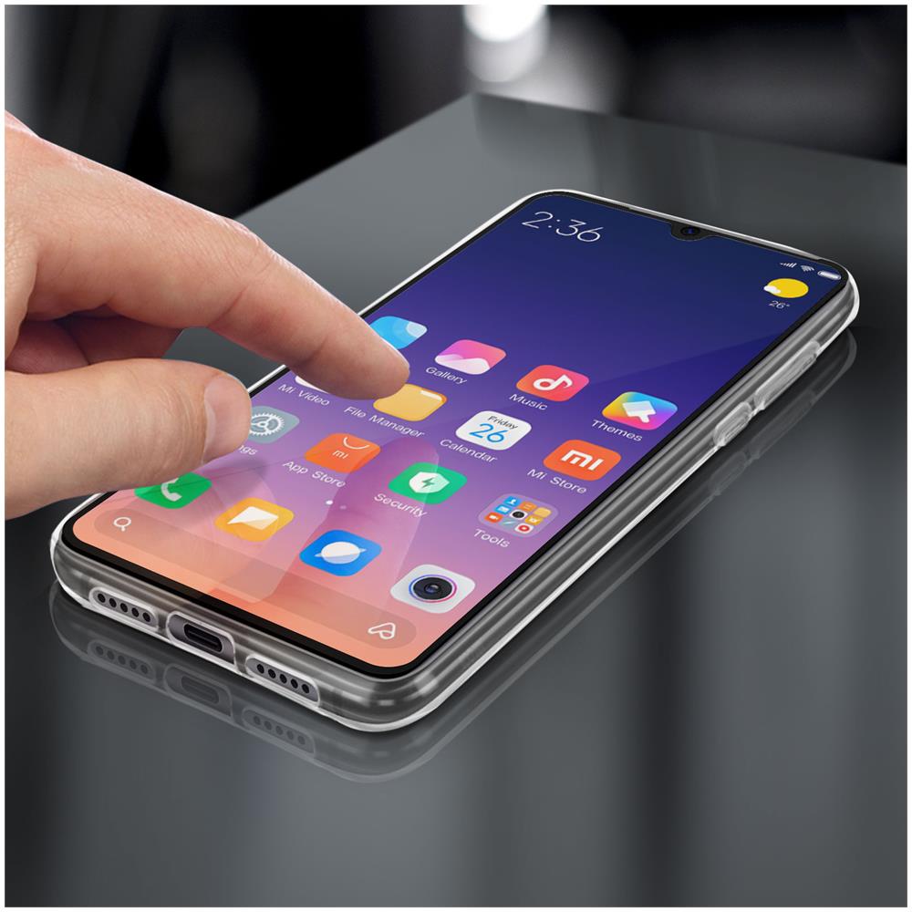 Cover Xiaomi Mi 9 Lite Silicone Morbida / Pellicola Vetro Temperato 9h Nero - Foto 2