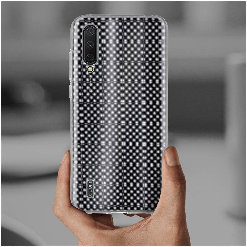 Cover Xiaomi Mi 9 Lite Silicone Morbida / Pellicola Vetro Temperato 9h Nero - Foto 5