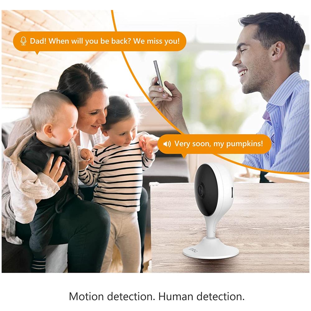 IPC-C22E-IMOU Mini Network Cue 2 IP-Cam WiFi 2Mpx HD 1080p 2.8mm Sirena Audio Slot SD p2p - Foto 12