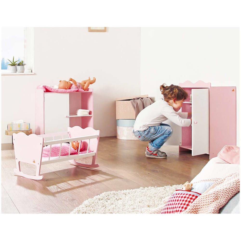 Heless 9514 - Intimo per Bambole Principessa Emily, in Rosa, Set di 2 Pezzi con Canottiera e Mutandine, per Bambole e Peluche di Dimensioni 20-25 cm