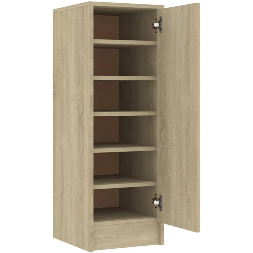 Scarpiera Rovere Sonoma 32x35x92 cm in Truciolato - Foto 1
