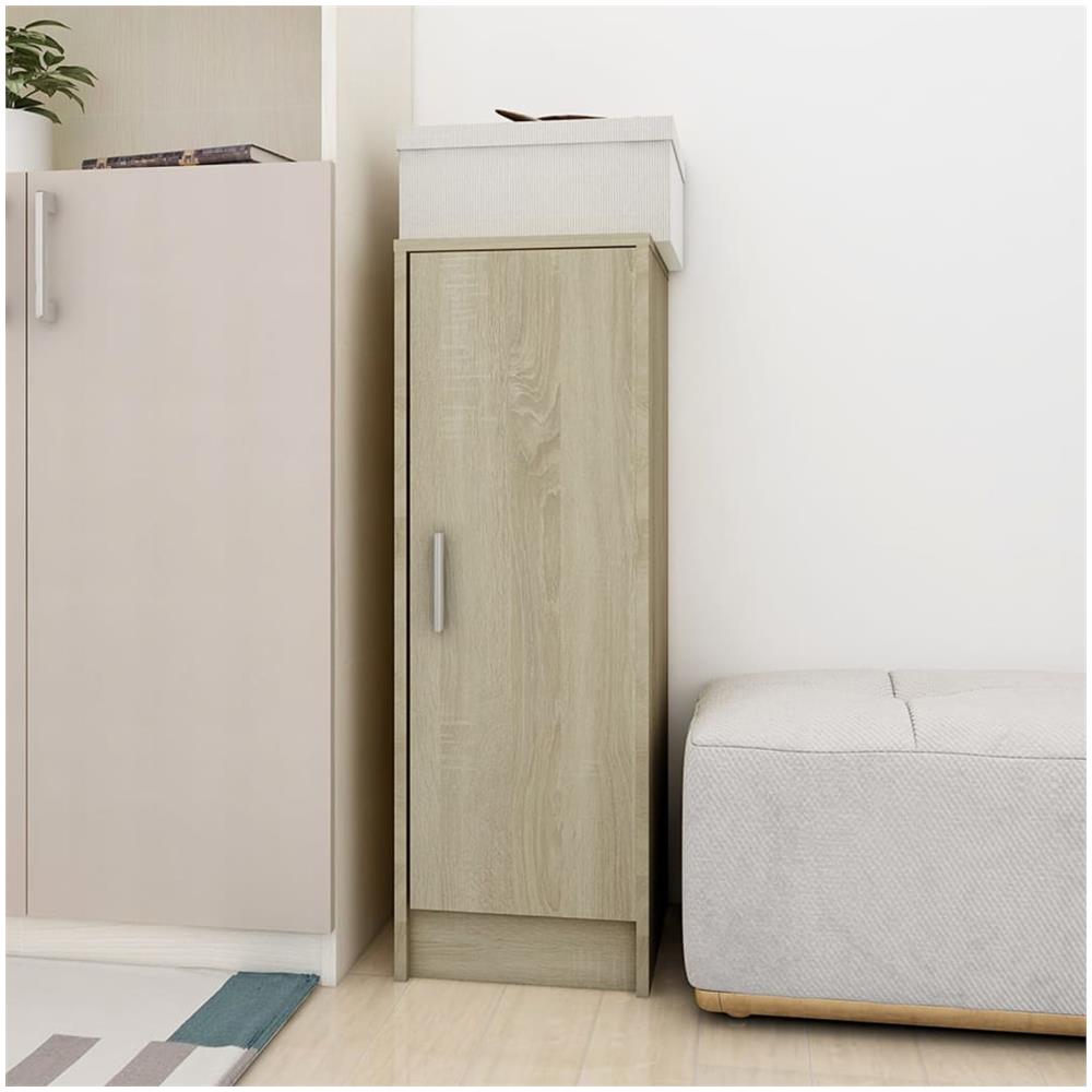 Scarpiera Rovere Sonoma 32x35x92 cm in Truciolato - Foto 2