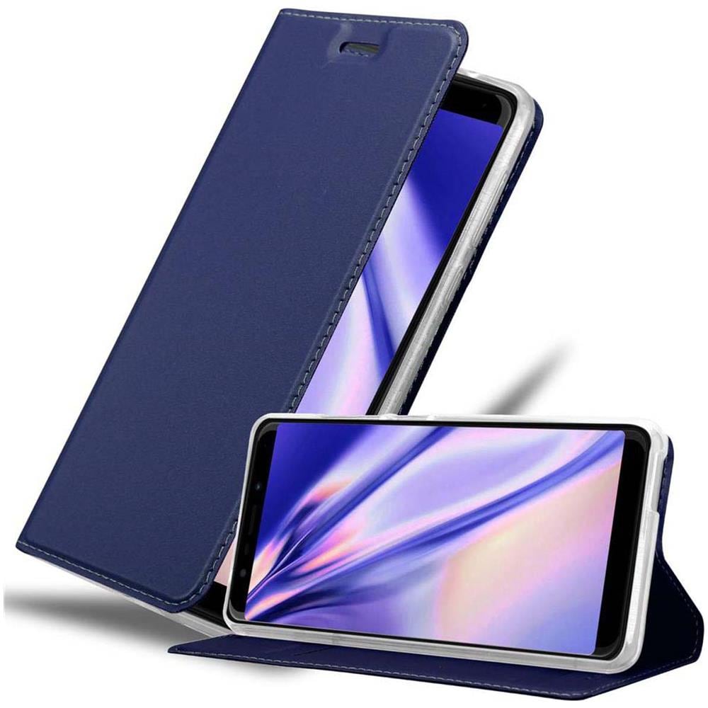 Custodia Compatibile Con Wiko View Go In Classy Blu Scuro - Coperchio Protettiva Con Chiusura Magnetica, Funzione Stand E Tasca Per Le Carte - Foto 1